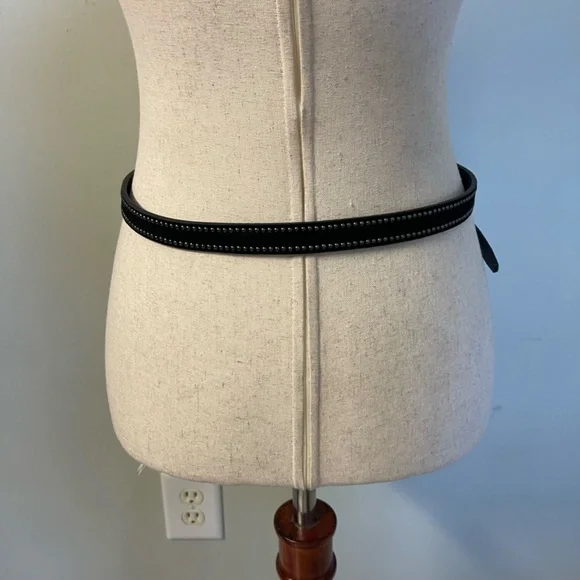 NWT Banana Republic Black Studded Suede Belt - Size S - Picture 3 of 14